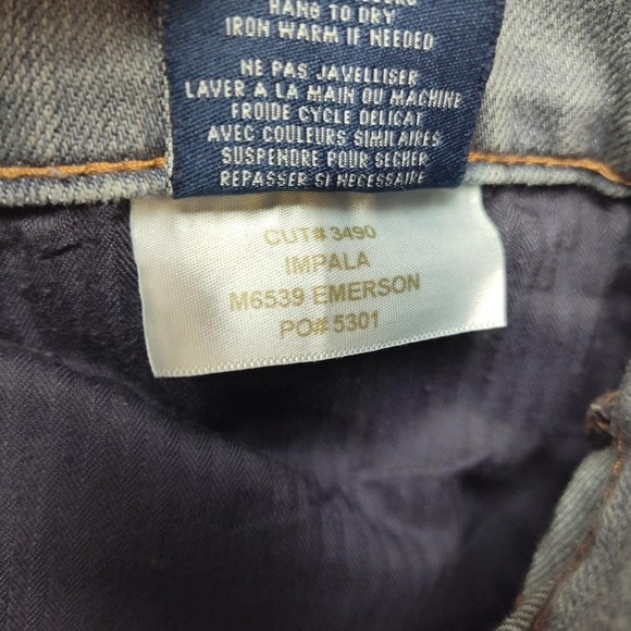 Fidelity Impala Jeans Mens 34x34 Gray Mid Rise Bootcut Emerson Denim Made USA - Picture 9 of 13